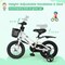 Kids 12-Inch Bike with Training Wheels for 3 to 4-Year-Olds - 34" L x 19.5" W x 25.5"-28" H
